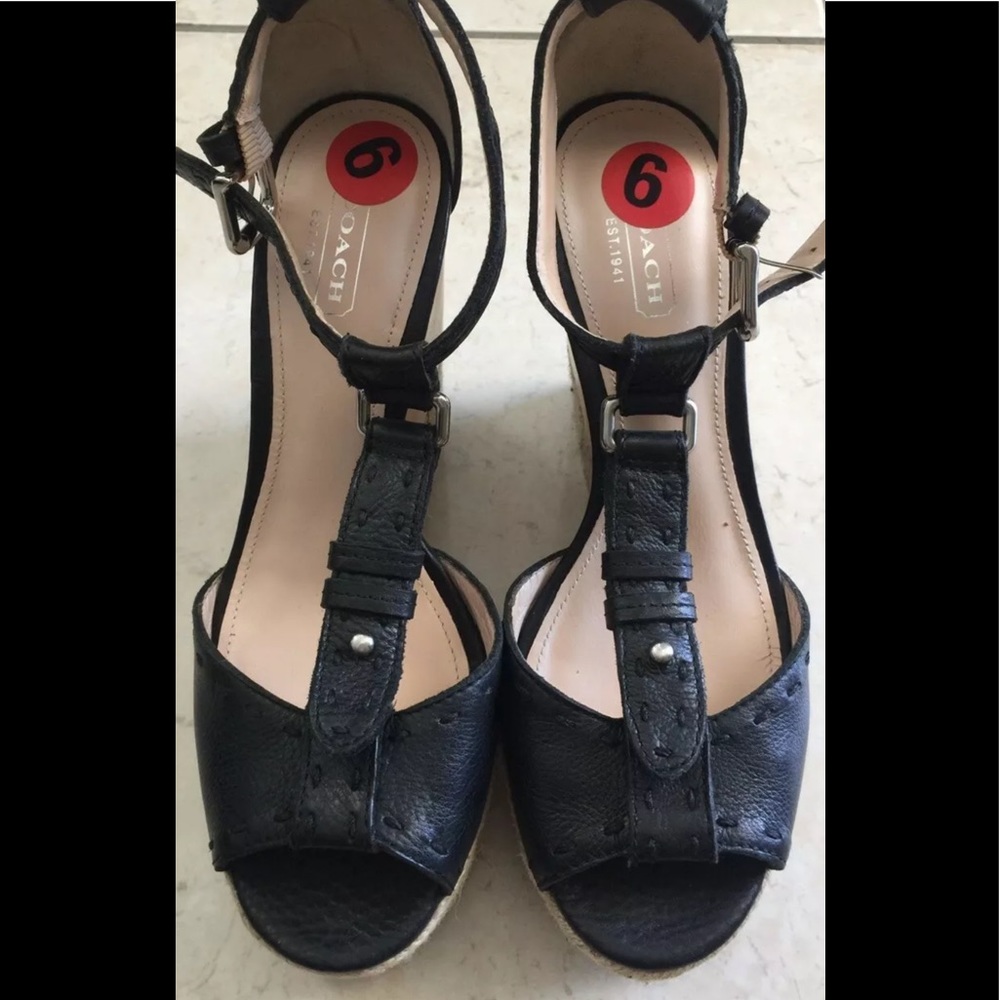COACH Wedge Sandals - Picture 1 of 7